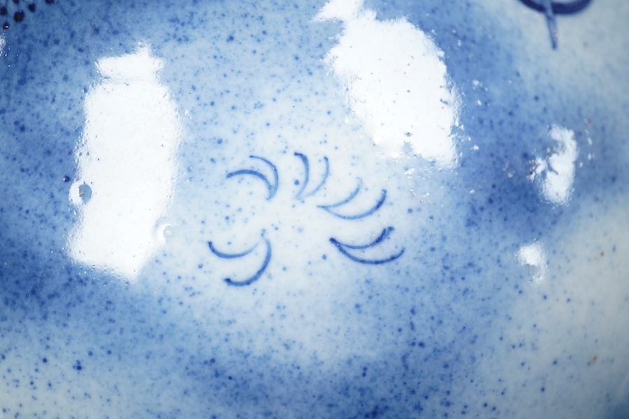 A Chinese blue and white ‘dragon’ bottle vase, 19th century